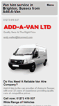 Mobile Screenshot of add-a-van.co.uk